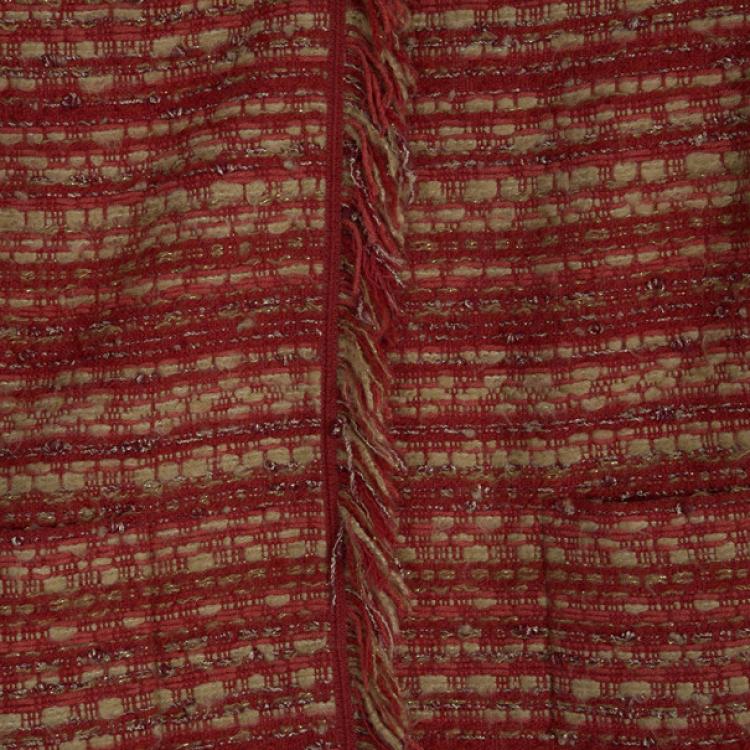 Pre Owned CH Carolina Herrera Collarless Tweed Jacket L