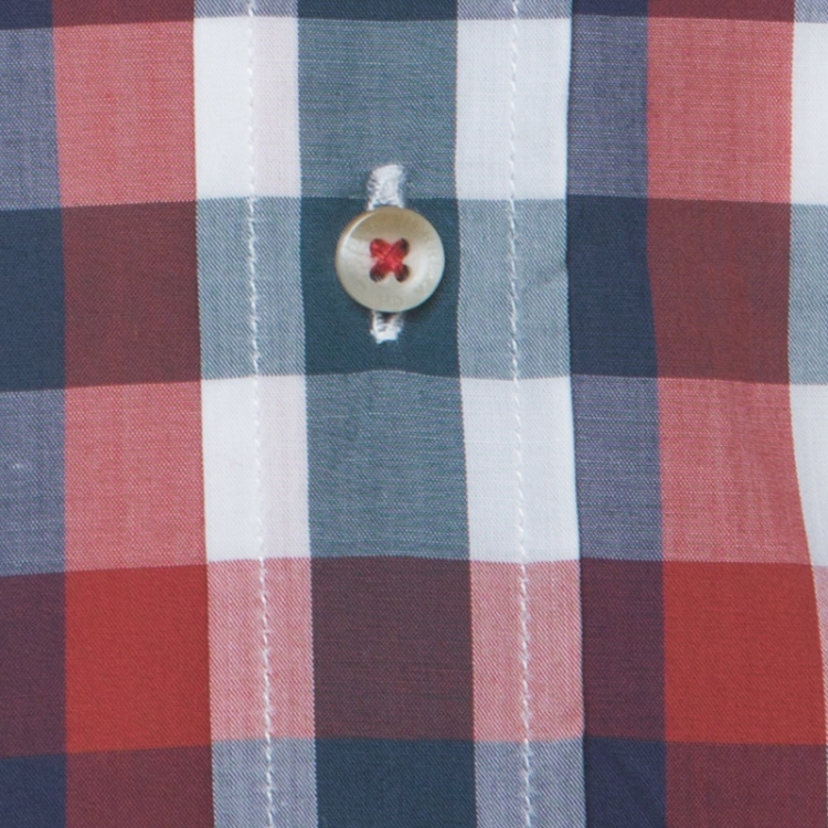 Pre Owned CH Carolina Herrera Multicolor Check Cotton Button Down Collar Shirt M