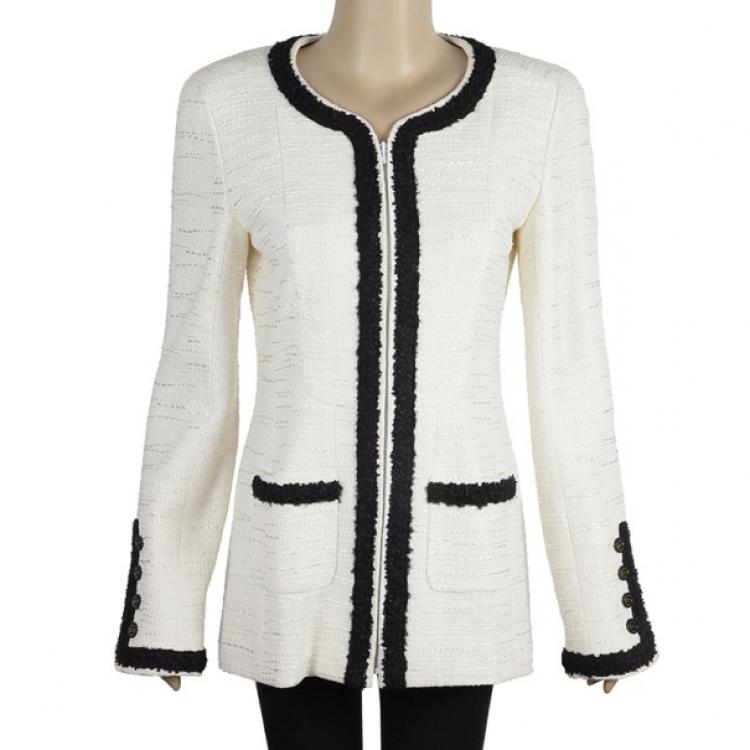 Følg os Accepteret lektie Chanel Classic Monochrome Tweed Jacket M Chanel | TLC