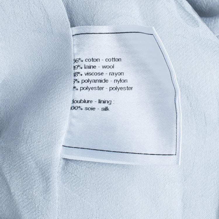 Pre Owned Chanel Bouclé Grey Jacket L