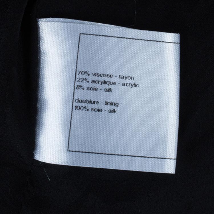 Pre Owned Chanel Velvet Embellished Jacket XXL