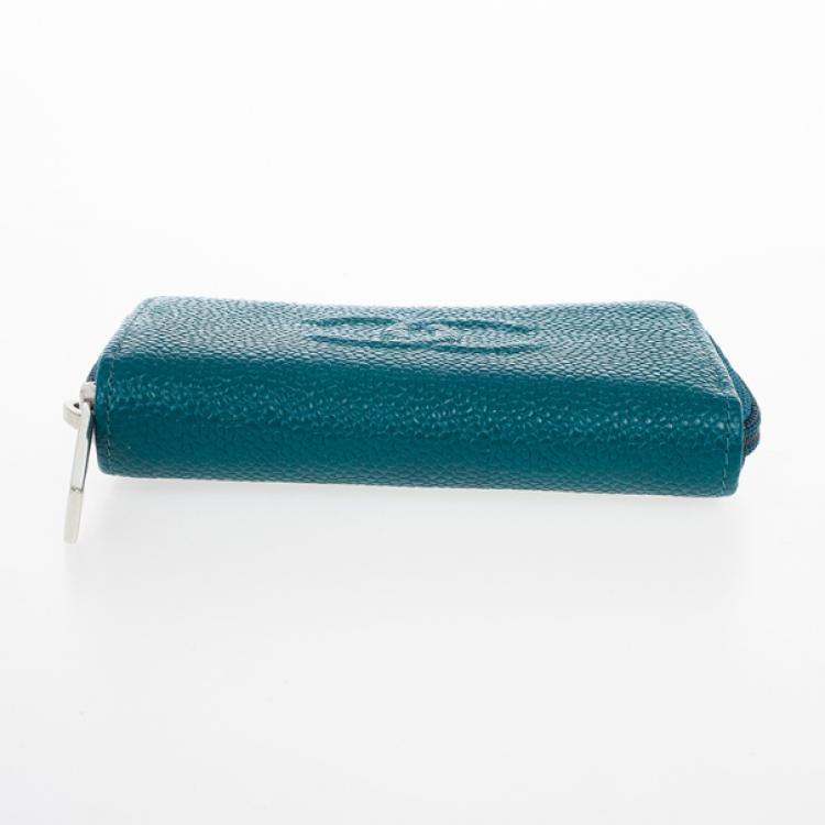Pre Owned Chanel Caviar Zip Around Coin Purse