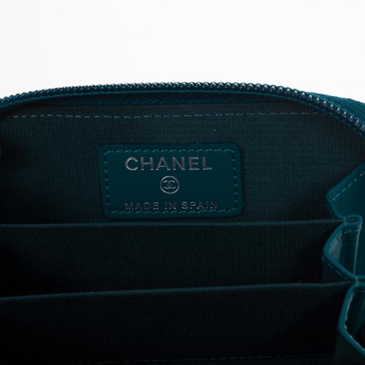 Pre Owned Chanel Caviar Zip Around Coin Purse