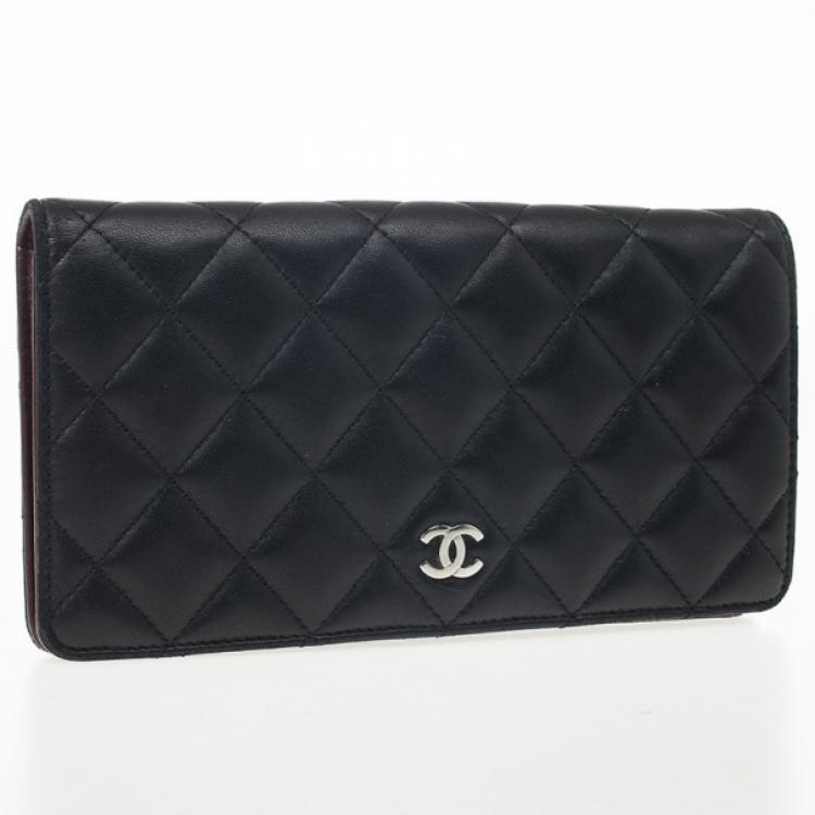 Chanel Quilted Lambskin L-Yen Continental Wallet Chanel