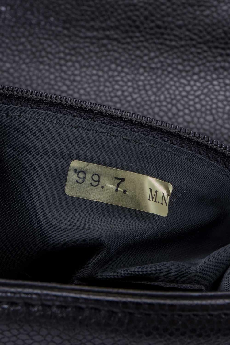 Pre Owned Chanel Black Caviar Leather Briefcase