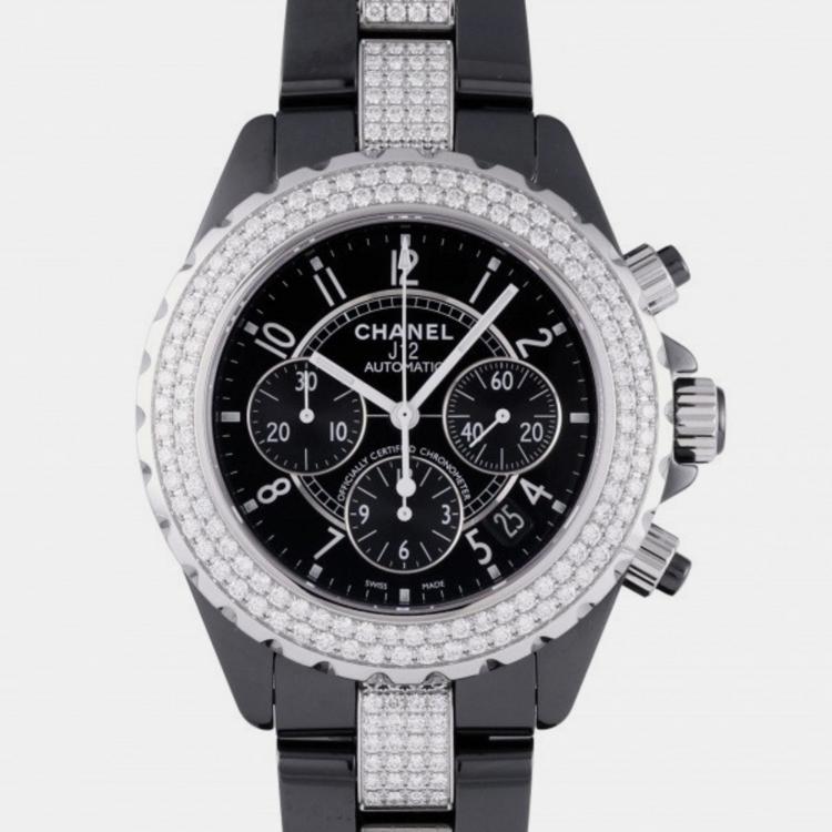 Chanel Black Ceramic J12 H1706 Automatic Men's Wristwatch 41 mm Chanel |  The Luxury Closet