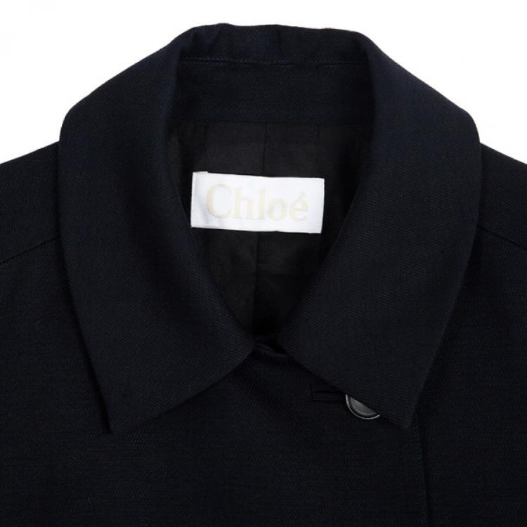 Pre Owned Chloe Double Breasted Jacket M