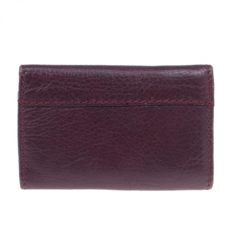 Pre Owned Chloe Plum Bow Key Holder