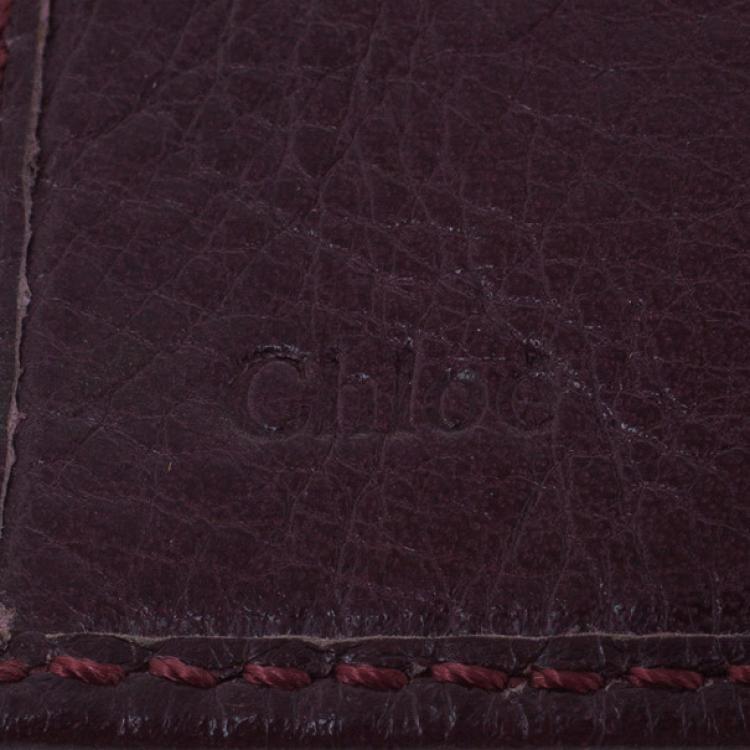 Pre Owned Chloe Plum Bow Key Holder