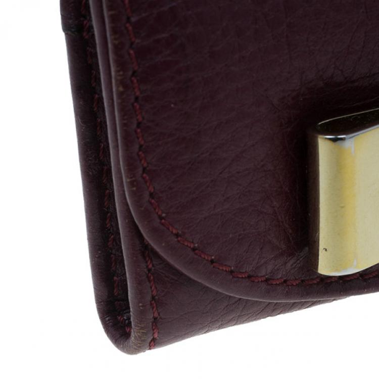 Pre Owned Chloe Plum Bow Key Holder