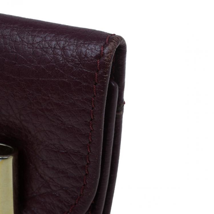 Pre Owned Chloe Plum Bow Key Holder