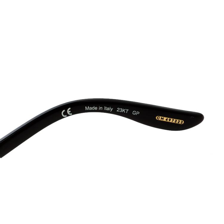 Pre Owned Chopard Brown/Gold SCH745 Rectangular Polarized Sunglasses