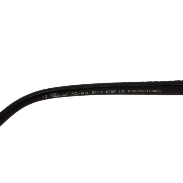 Pre Owned Chopard Silver SCHA03 Polarized Aviators