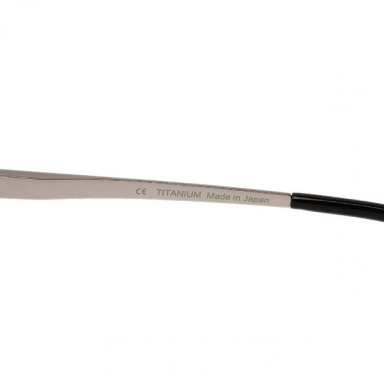 Pre Owned Chopard Grey and Black SCHA12M Polarized Aviators
