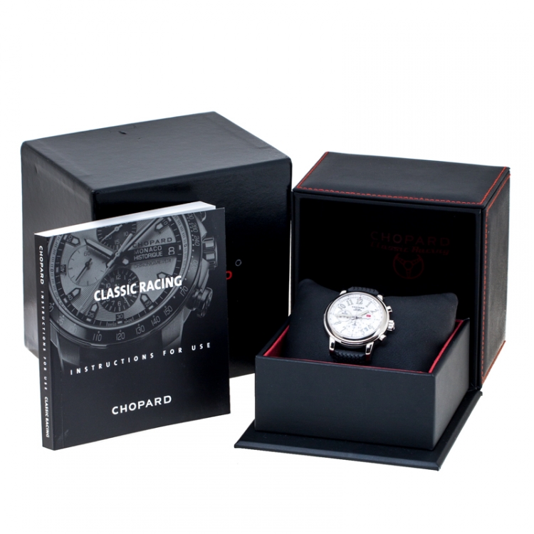 Pre Owned Chopard Silver Stainless Steel Mille Miglia 8511 Men's Wristwatch 42 mm