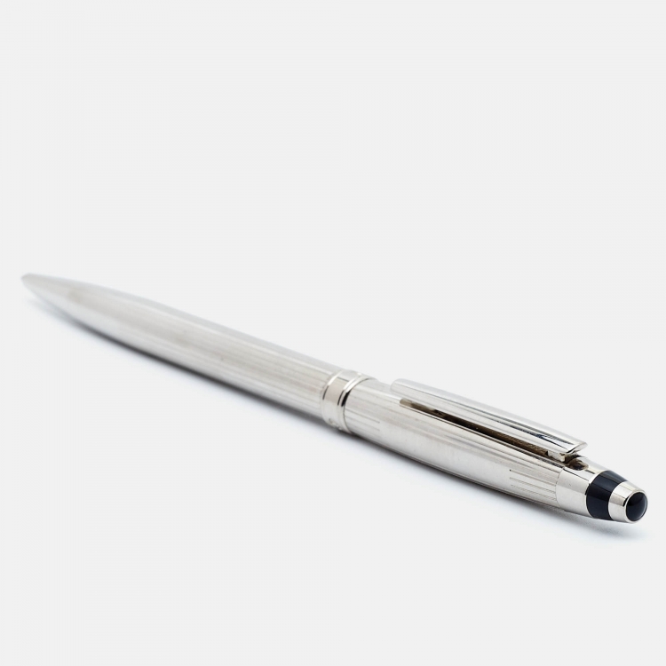 Pre Owned Chopard  San Marco Resin Silver Tone Ballpoint Pen