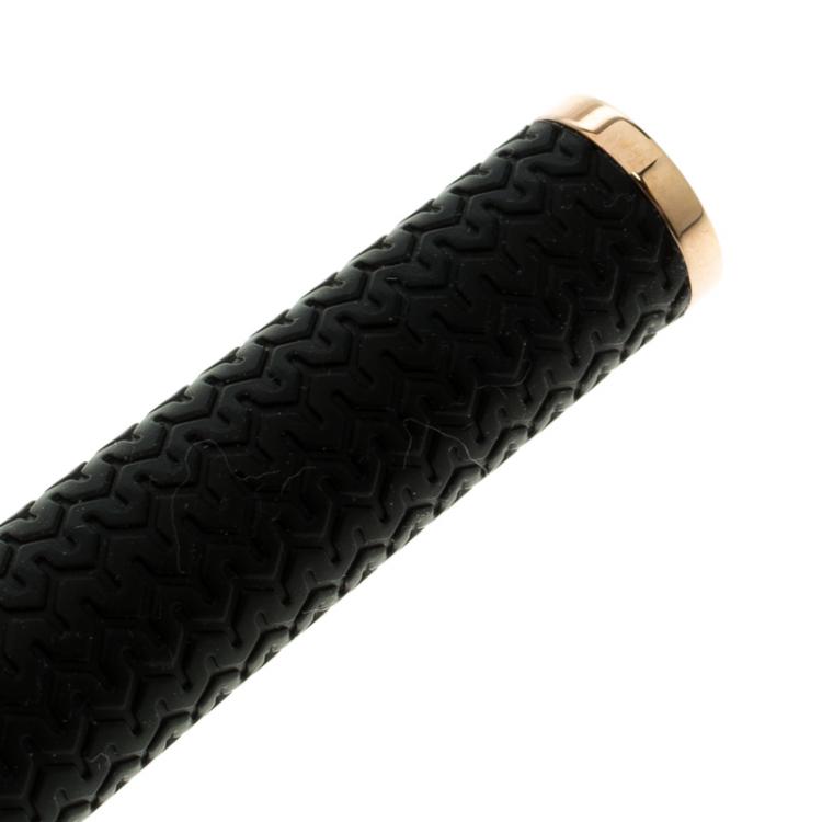 Pre Owned Chopard Classic Racing Rubber & Rose Gold Plated Fountain Pen 