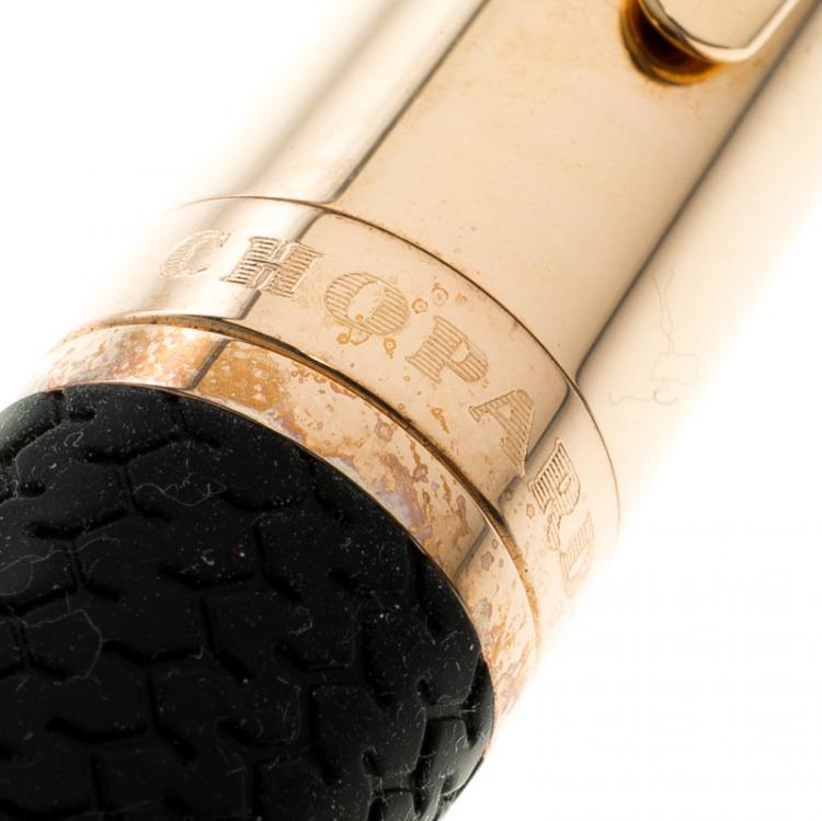 Pre Owned Chopard Classic Racing Rubber & Rose Gold Plated Fountain Pen 