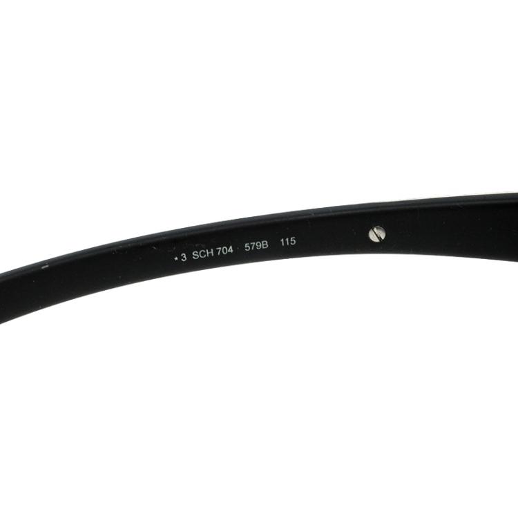 Pre Owned Chopard Black SCH704 Shield Sunglasses