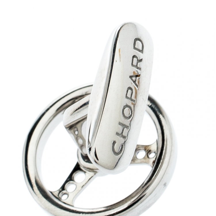 Pre Owned Chopard Stainless Steel Racing Steering Wheel Cufflinks 