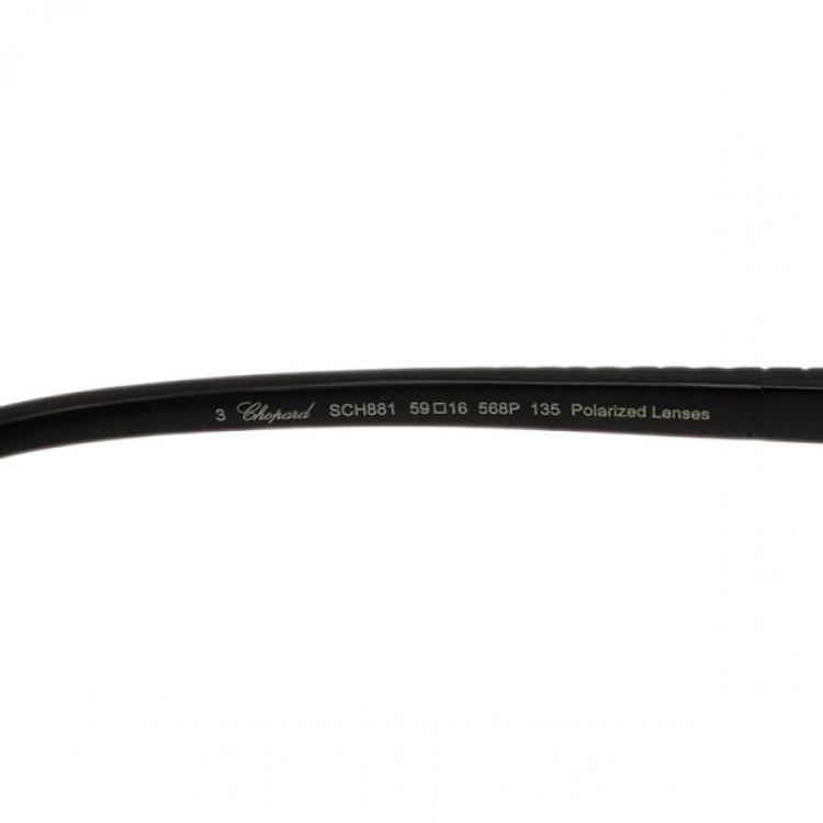 Pre Owned Chopard Black SCH881 Aviators