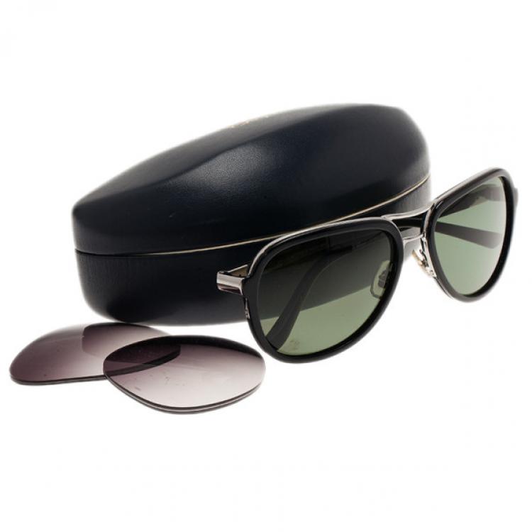 Pre Owned Chopard Black SCH881 Aviators