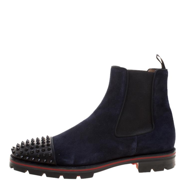 Christian Louboutin Navy Blue Suede 