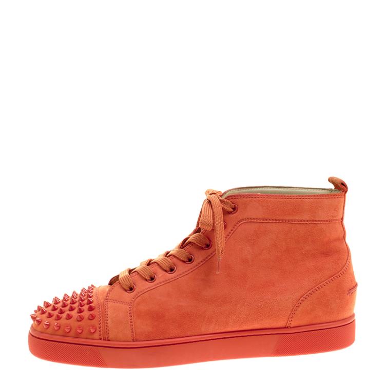 red mens christian louboutin sneakers