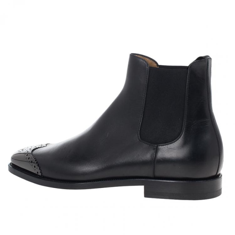 Pre Owned Christian Louboutin Jesse Leather Boots Size 41.5