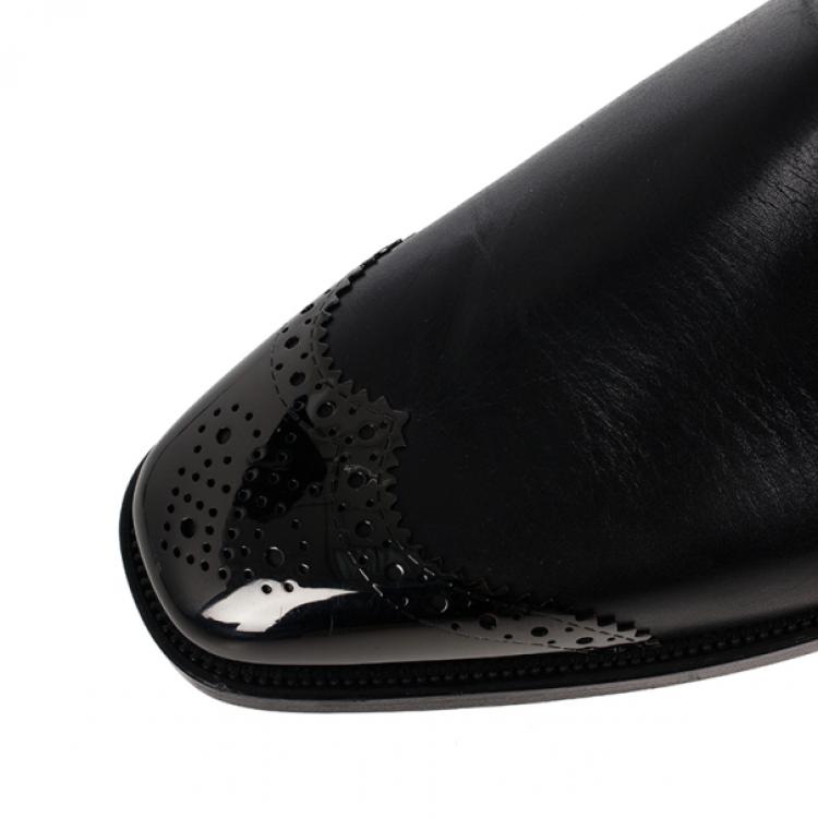 Pre Owned Christian Louboutin Jesse Leather Boots Size 41.5
