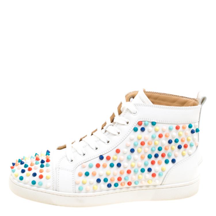 Christian Louboutin Louis Spikes 2 Sneakers in White for Men