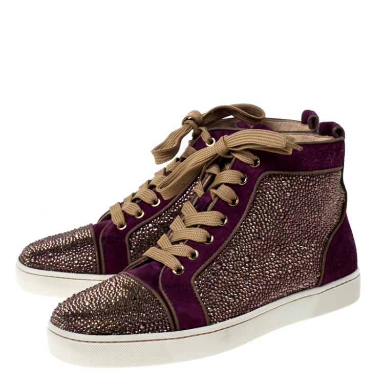 purple louis vuitton shoes
