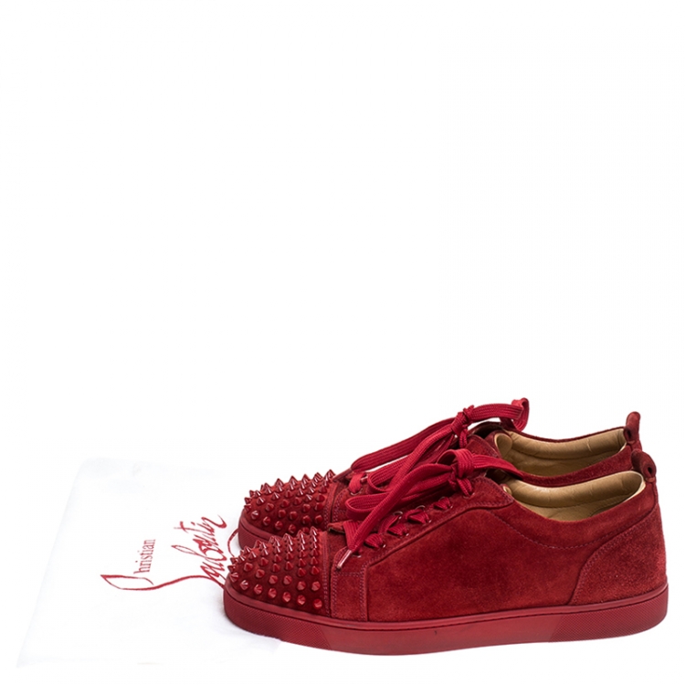 louboutin suede trainers