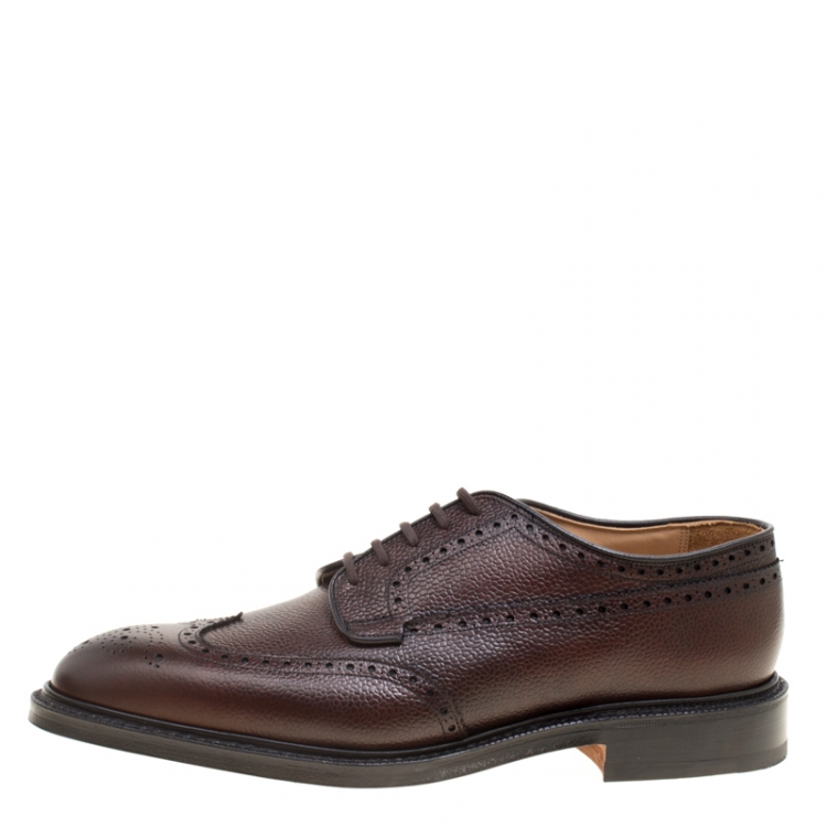 Church's Ebony Brown Brogue Leather Grafton Derby Size 44 Church'S