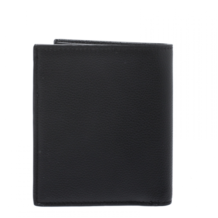Pre Owned Coach Black Leather Slim Wallet