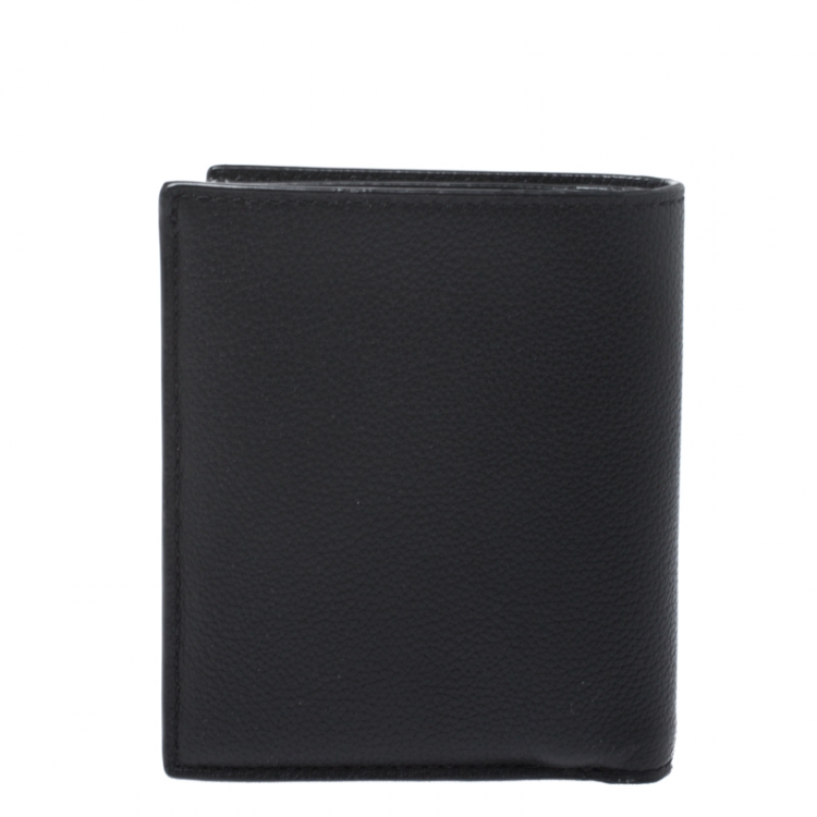 Pre Owned Coach Black Leather Slim Wallet