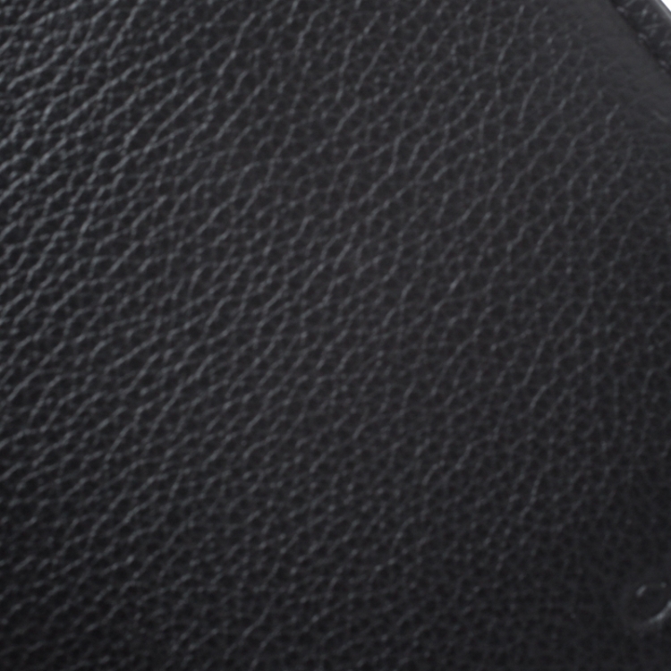 Pre Owned Coach Black Leather Slim Wallet