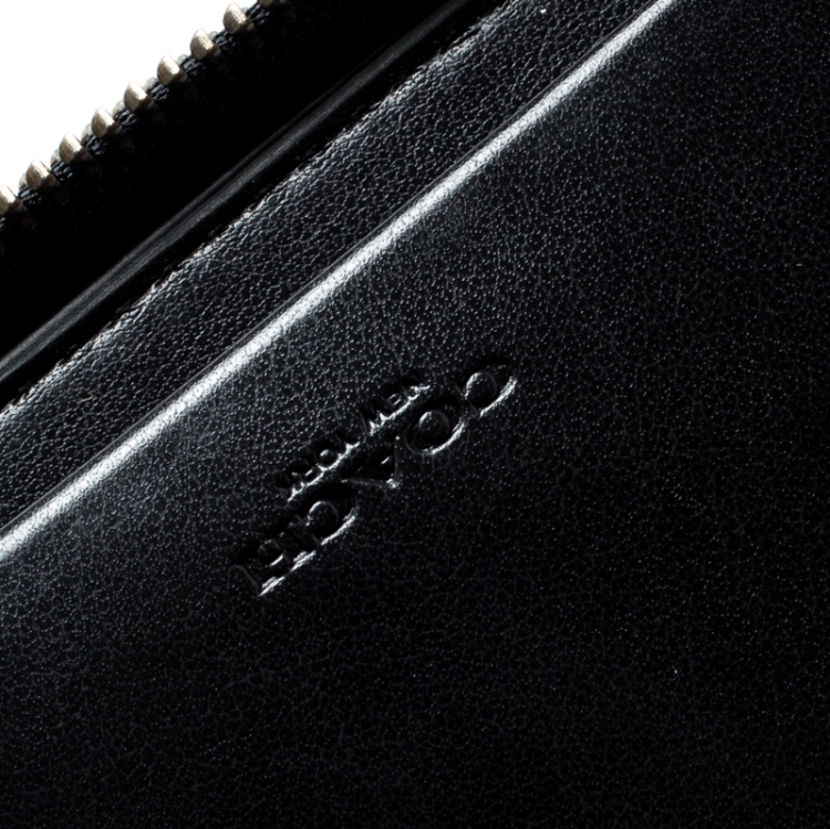 Pre Owned Coach Charcoal PVC Double Zip Travel Organizer