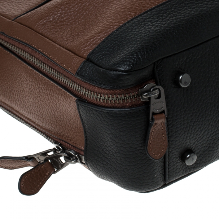 Pre Owned Coach Brown Leather Ultimate Briefcase