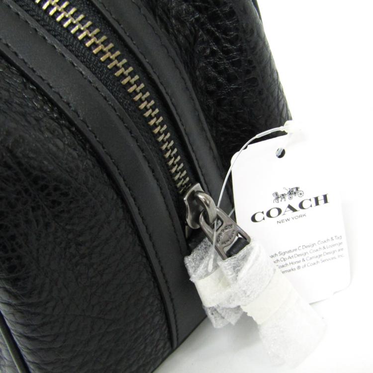 Pre Owned Coach Black Leather Pouch Bag