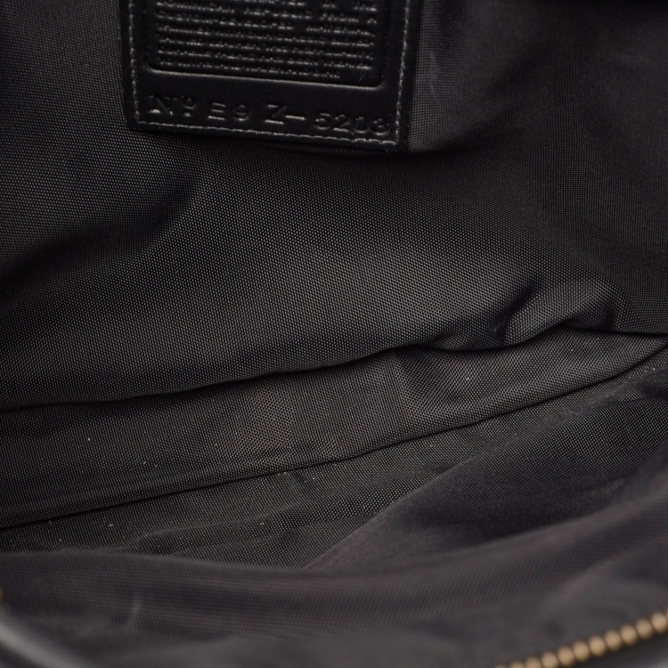 Pre Owned Coach Black Leather Briefcase