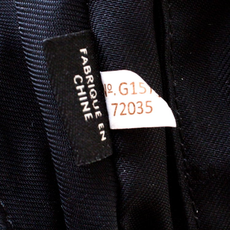 Pre Owned Coach Black/Brown Leather Campus Sling Backpack 