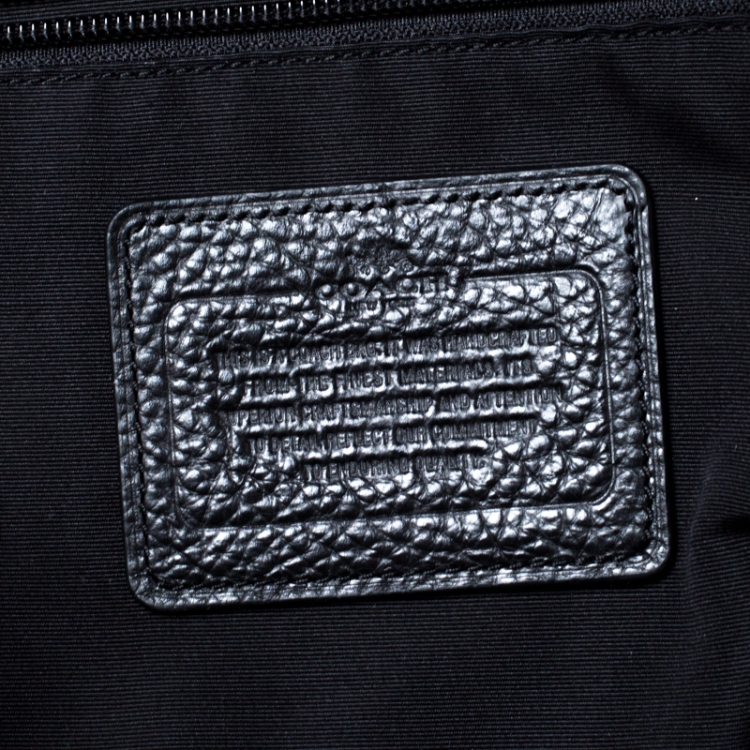 Pre Owned Coach Black Leather Hamilton Backpack