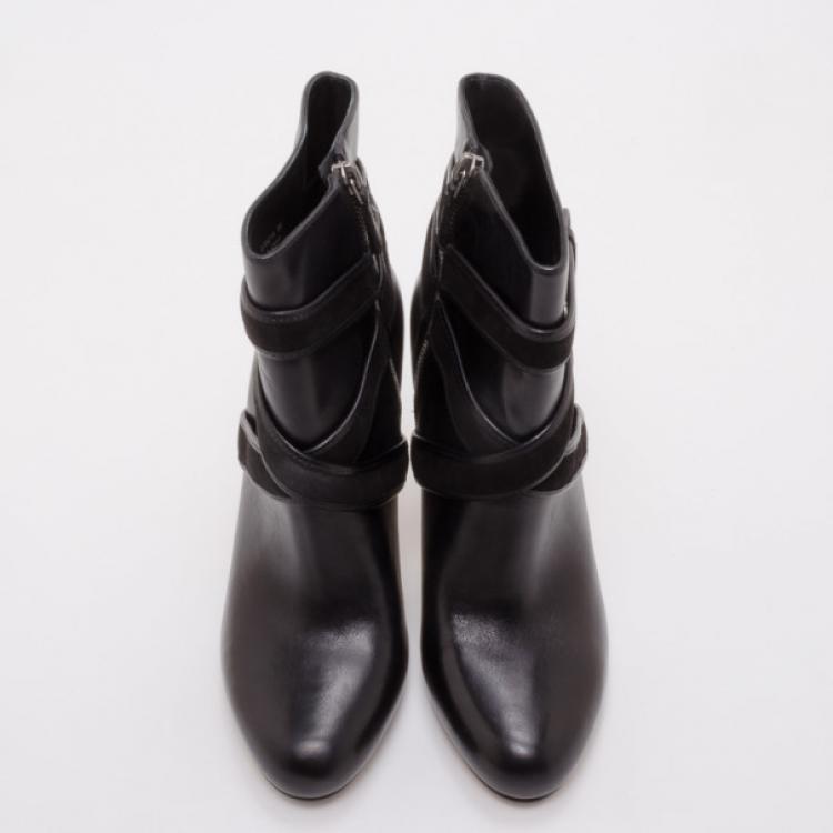 Pre Owned Cole Haan Air Talia Belt Shoe Boots Size 38.5