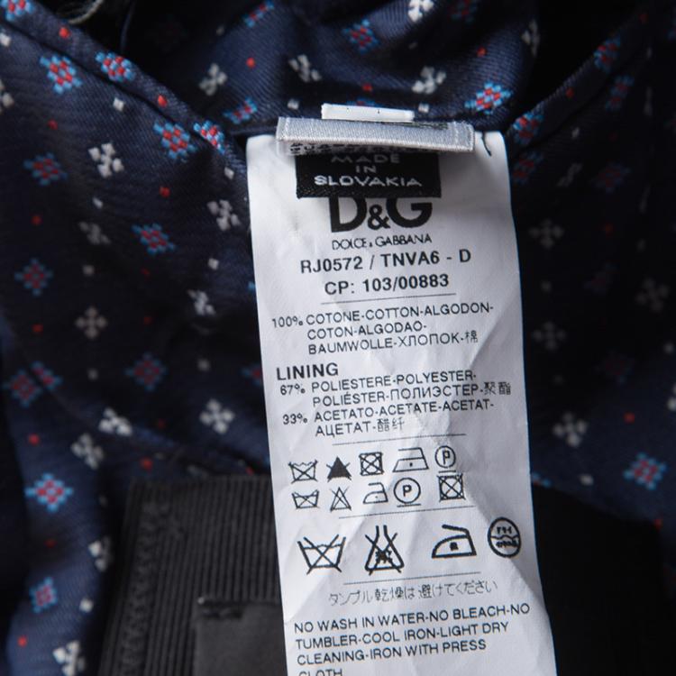 Pre Owned D&G Blue Velvet Tailored Blazer S