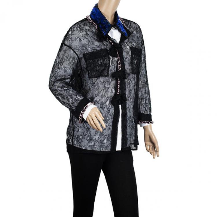 Pre Owned D and G Spark Lace &amp; Chain Jacket M