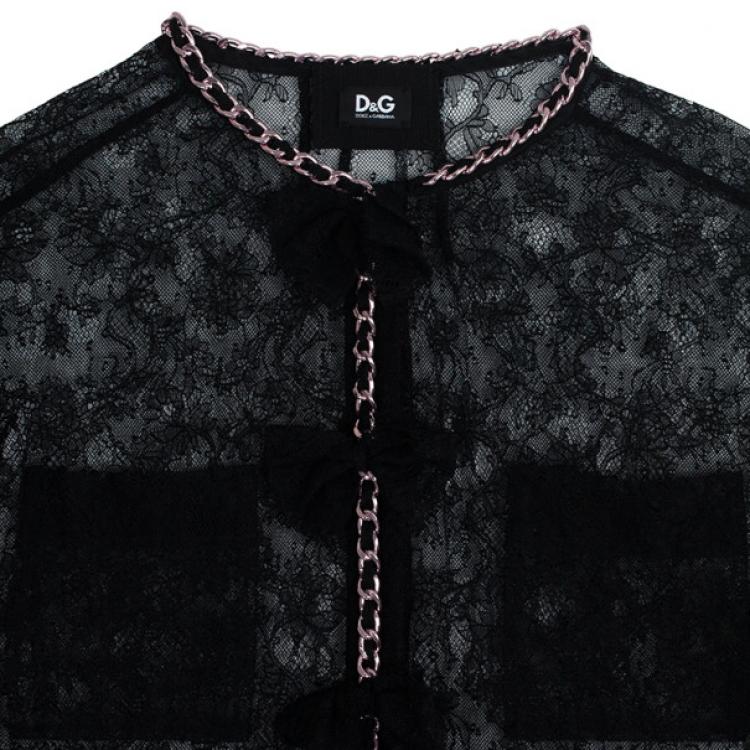 Pre Owned D and G Spark Lace &amp; Chain Jacket M