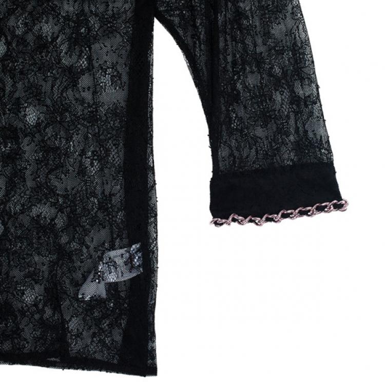 Pre Owned D and G Spark Lace &amp; Chain Jacket M