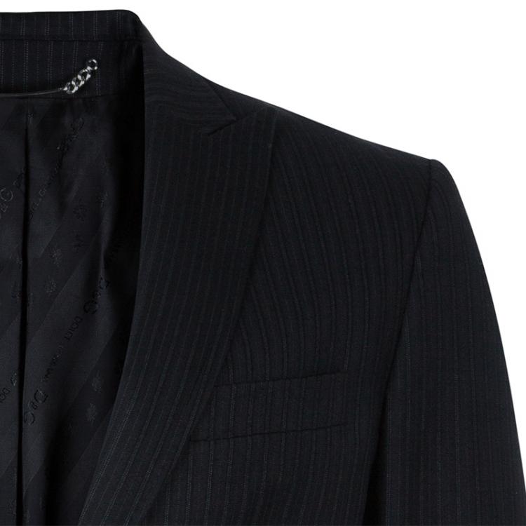 Pre Owned D&G Men's Black Striped Blazer M/L