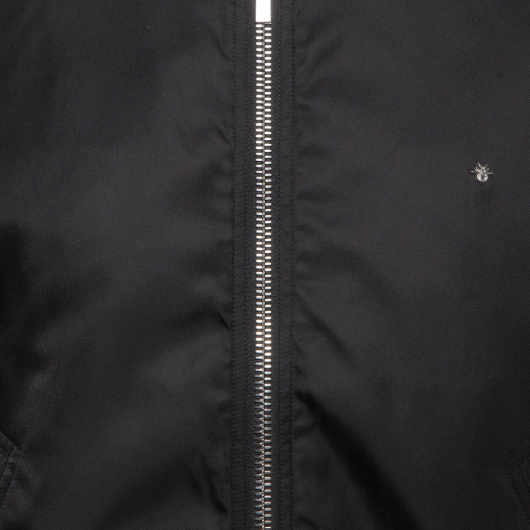 Pre Owned Dior Homme Black Nylon Bomber Jacket L